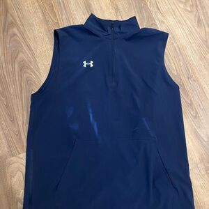 Men’s under armour 1/4 zip windbreaker vest size L